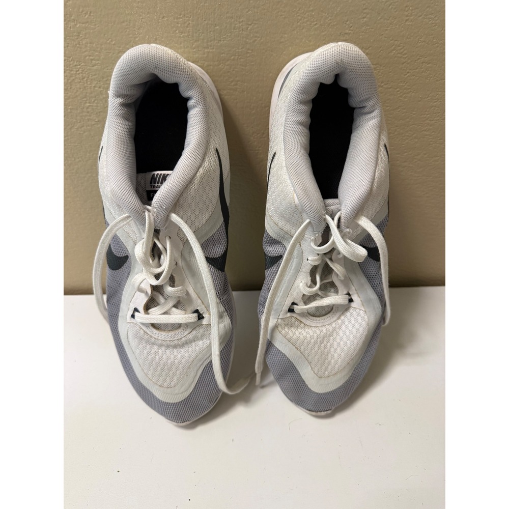 Nike Flex Trainer 6 Womens White Grey Training Shoes 831217-100 Size 10